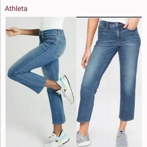 Athleta sculptek cropped jeans.  Size 2.